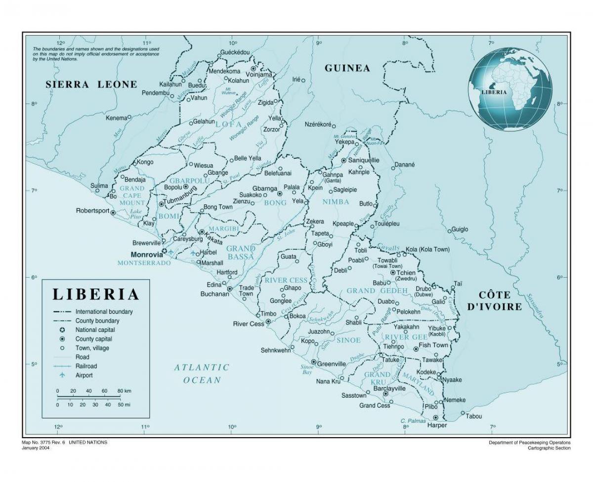harta e Liberi aeroport